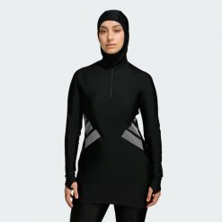 Koszulka Kąpielowa Z Długim Rękawem Big Bars. Białe t-shirty damskie Adidas, bez wzorów, bez kołnierzyka. Za 349.00 zł.