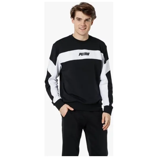 Puma Bluza Rebel Crew Tr , czarny, rozmiar XL. Czarne bluzy męskie Puma, m, bez wzorów, z bawełny, bez kaptura. W wyprzedaży za 199.99 zł.