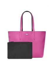 Lacoste Torebka NF2142AA Czarny. Czarne torebki do ręki damskie Lacoste, bez wzorów, ze skóry, bez dodatków. Za 599.99 zł.