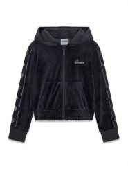 Guess Bluza J6BQ15 K7263 Czarny Regular Fit. Czarne bluzy dla dziewczynek Guess, z aplikacjami, z syntetyku, bez ramiączek, bez kaptura. Za 294.99 zł.