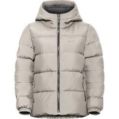 Kurtka puchowa damska Jack Wolfskin Frozen Palace. Białe kurtki damskie Jack Wolfskin, s, bez wzorów, z materiału, bez kaptura. Za 859.99 zł.