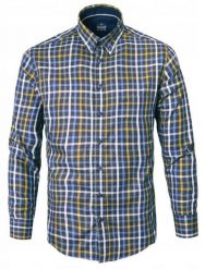 Lekko Taliowana Koszula Sportowa, Button Down - Pako Jeans - Kolorowa Kratka. Koszule męskie Pako Jeans, l, bez wzorów, z bawełny, casualowe, bez kołnierzyka, bez ramiączek. Za 185.00 zł.