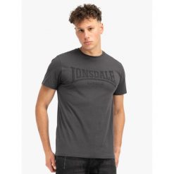 Koszulka Lonsdale Logo Kai. Czarne koszulki sportowe męskie Lonsdale, bez wzorów, z bawełny, bez kołnierzyka, bez ramiączek. Za 137.00 zł.