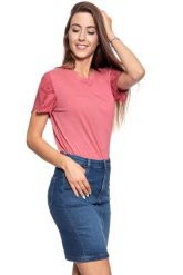 MUSTANG T SHIRT DAMSKI Alina C Embro 1009459 8271. Czerwone t-shirty damskie Mustang, s, z aplikacjami, z koronki, bez kołnierzyka. W wyprzedaży za 39.99 zł.