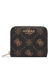Guess Portfel Carrie Logo Slg SWGP98 98137 Brązowy. Brązowe portfele damskie Guess, z aplikacjami, ze skóry. Za 219.99 zł.