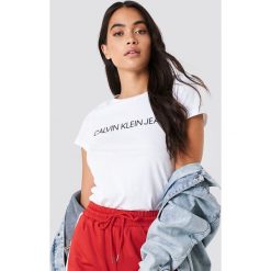 Calvin Klein T-shirt Core Institutional Logo - White. T-shirty damskie marki Calvin Klein. Za 161.95 zł.