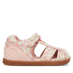 Sandały Biomecanics. Brązowe sandały dziewczęce Biomecanics, bez zapięcia. Za 219.99 zł.