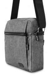 Męska Torebka Na Ramię - (Listonoszka) - Pako Jeans - Szara. Szare saszetki męskie Pako Jeans, z jeansu, małe. Za 49.99 zł.