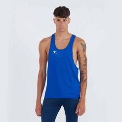 Koszulka treningowa VILAR męska. Niebieskie buty sportowe męskie ELPLAYER, m, bez wzorów, bez kołnierzyka, bez ramiączek, na fitness i siłownię. Za 65.00 zł.