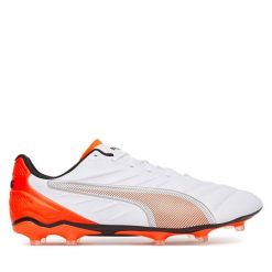 Buty do piłki nożnej Puma. Białe buty sportowe męskie Puma, bez zapięcia. Za 389.99 zł.