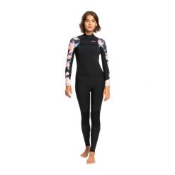 Pianka do pływania damska ROXY Swell Series 5/4/3 mm. Czarne obuwie sportowe damskie Roxy, bez wzorów, rowerowe. Za 749.99 zł.