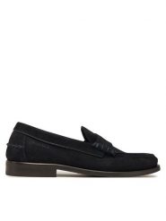Tommy Hilfiger Mokasyny Classic Hilfiger Suede Loafer FM0FM05363 Granatowy. Niebieskie mokasyny męskie Tommy Hilfiger, ze skóry. Za 449.99 zł.