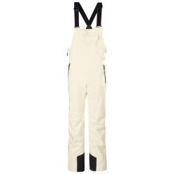 Damskie spodnie narciarskie na szelkach Helly Hansen Legendary. Białe spodnie materiałowe damskie Helly Hansen, bez wzorów. Za 889.00 zł.