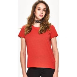 Gładki t-shirt - Czerwony. T-shirty damskie Sinsay. Za 9.99 zł.