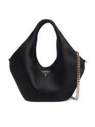 Guess Torebka Jewels Mini HWSG22 48750 Czarny. Czarne torebki do ręki damskie Guess, z aplikacjami, z materiału, wizytowe, bez dodatków. Za 414.99 zł.