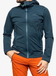 Kurtka z membraną męska Rab Kinetic 2.0 Jacket. Niebieskie kurtki męskie RAB, na wiosnę, l, bez wzorów, z materiału, sportowe, bez kaptura. Za 892.09 zł.