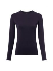 Brookshire Damska koszulka z długim rękawem Kobiety Sztuczne włókno niebieski jednolity, XXL. Niebieskie t-shirty damskie brookshire, xxl, bez wzorów, z tkaniny, sportowe, bez kołnierzyka. Za 149.95 zł.