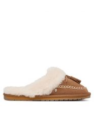 EMU Australia Kapcie Tahnee W13373 Brązowy. Brązowe kapcie damskie Emu Australia, bez wzorów. Za 384.99 zł.