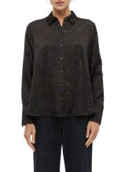S.Oliver BLACK LABEL Satynowa bluzka Kobiety Satyna brązowy, 42. Brązowe bluzki damskie s.Oliver BLACK LABEL, s, bez wzorów, z satyny, bez kołnierzyka, bez ramiączek. Za 339.95 zł.