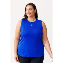 Damska koszulka sportowa Rough Radical Amber Tee Plus Size. Białe koszulki sportowe damskie ROUGH RADICAL, plus size, bez wzorów, bez kołnierzyka, bez ramiączek, na fitness i siłownię. Za 109.90 zł.