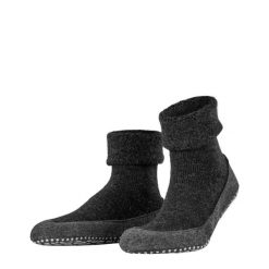 Skarpety Falke Cosyshoe. Czarne skarpety męskie Falke, bez wzorów, z elastanu. Za 226.50 zł.
