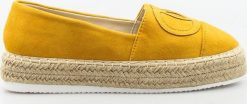 Seastar Espadryle na plecionej platformie żółte-39. Żółte espadryle damskie Seastar, bez wzorów, bez obcasa, bez zapięcia. Za 55.30 zł.