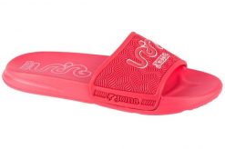 Klapki na basen damskie, S.Land Lady 24 SLALS. Czerwone klapki damskie Joma, bez wzorów, z materiału, sportowe, bez obcasa. Za 44.99 zł.