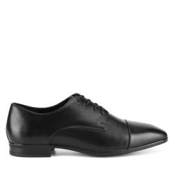 Półbuty Lasocki. Czarne eleganckie półbuty Lasocki, wizytowe, bez zapięcia. Za 229.99 zł.