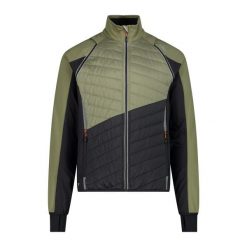 Kurtka męska turystyczna CMP 30A2647. Zielone kurtki sportowe męskie CMP, l, bez wzorów, z softshellu, trekkingowe. Za 359.99 zł.