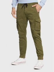 Alpha Industries Joggery Twill 116202 Zielony Regular Fit. Zielone spodnie materiałowe męskie Alpha Industries, m, bez wzorów, z bawełny. Za 219.99 zł.