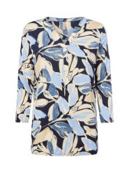 Soyaconcept® koszulka z długim rękawem - Felicity Kobiety Bawełna beżowy|niebieski, S. Brązowe t-shirty damskie s, bez wzorów, z bawełny, klasyczne, bez kołnierzyka. Za 89.95 zł.