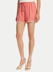 TWINSET Szorty materiałowe 251LM2QGG Koralowy Regular Fit. Pomarańczowe szorty damskie Twinset, s, bez wzorów, ze lnu. Za 369.99 zł.