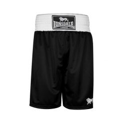 Amatorskie spodenki bokserskie Lonsdale Trunk. Czarne krótkie spodenki sportowe męskie Lonsdale, bez wzorów, na fitness i siłownię. Za 175.50 zł.
