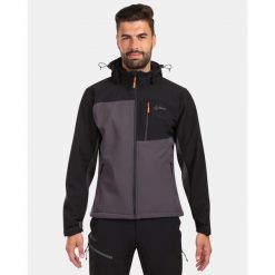 Męska kurtka softshell Kilpi ONTAVIO-M. Szare kurtki męskie Kilpi, m, bez wzorów, z softshellu, trekkingowe. Za 422.05 zł.