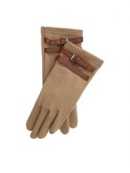 LAUREN RALPH LAUREN Rękawiczki 454P23589002 Beżowy ciemny. Brązowe czapki i kapelusze damskie Lauren Ralph Lauren, bez wzorów, z dzianiny. Za 594.99 zł.