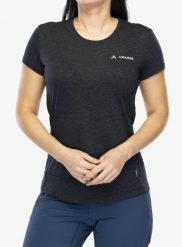 Koszulka szybkoschnąca damska Vaude Sveit Shirt. Czarne t-shirty damskie Vaude, s, bez wzorów, z poliesteru, klasyczne, bez kołnierzyka. Za 175.99 zł.
