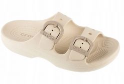 Crocs Crocs Saturday Enamel Buckle Sandal W 212867-2MC Beżowe 41/42. Brązowe sandały damskie Crocs, bez wzorów, bez obcasa, bez zapięcia. Za 148.35 zł.