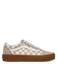 Vans Tenisówki Old Skool VN000D2VH2B1 Beżowy. Brązowe buty sportowe dziewczęce Vans, bez wzorów, ze skóry, bez zapięcia. Za 299.99 zł.