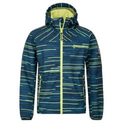 Chłopięca kurtka softshell Kilpi RAVIO-JB. Niebieskie kurtki i płaszcze dla chłopców Kilpi, bez wzorów, z softshellu, sportowe, bez kaptura. Za 189.67 zł.