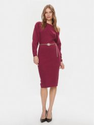 Guess Sukienka codzienna Allison W4RK06 Z2YJ2 Bordowy Regular Fit. Czerwone sukienki damskie Guess, na co dzień, s, z aplikacjami, z wiskozy, bez kołnierzyka, bez ramiączek, proste. Za 349.99 zł.