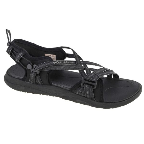 Sandały damskie, Columbia Sandal W. Czarne sandały damskie Columbia, bez wzorów, z materiału, bez obcasa, bez zapięcia. Za 239.99 zł.