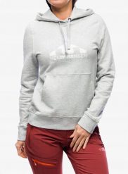 Bluza damska Helly Hansen Nord Graphic Pullover Hoodie - grey melange. Szare bluzy damskie Helly Hansen, bez wzorów, bez kaptura. Za 285.89 zł.