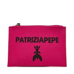 Torebka Patrizia Pepe. Czerwone kopertówki damskie Patrizia Pepe, bez wzorów, bez dodatków. Za 229.99 zł.
