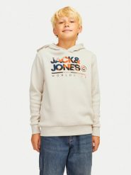 Jack & Jones Junior Bluza Luke 12259795 Beżowy Standard Fit. Brązowe bluzy dla chłopców Jack & Jones Junior, bez wzorów, z bawełny, bez ramiączek, bez kaptura. Za 69.99 zł.
