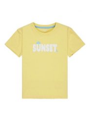 Roxy T-Shirt Orchid Art ERGZT04142 Żółty Regular Fit. Żółte t-shirty i topy dla dziewczynek Roxy, bez wzorów, z bawełny, bez ramiączek. Za 89.99 zł.