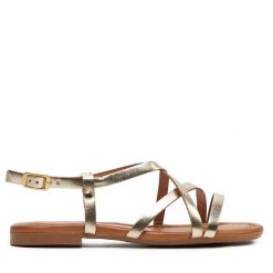 Sandały Maciejka. Żółte klapki damskie Maciejka, bez wzorów, bez obcasa, na płaskiej podeszwie, bez zapięcia. Za 219.99 zł.