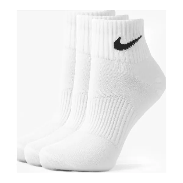 Nike Skarpety 3Ppk Quarter White , biały, rozmiar M. Białe skarpety damskie Nike, bez wzorów, z bawełny. Za 39.99 zł.