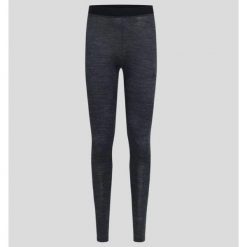 Legginsy termoaktywne męskie Odlo NATURAL Performance Wool. Szare legginsy sportowe męskie Odlo, m, bez wzorów, trekkingowe. Za 240.99 zł.