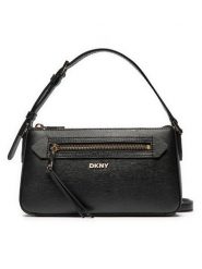 DKNY Torebka R42HKE18 Czarny. Czarne torebki do ręki damskie DKNY, bez wzorów, ze skóry, bez dodatków. Za 489.99 zł.