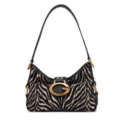 Torebka Guess. Czarne torebki do ręki damskie Guess, z aplikacjami, klasyczne, bez dodatków. Za 584.99 zł.